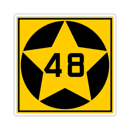 MN-48 1920 (Minnesota) (Road Sign) STICKER Vinyl Kiss-Cut Decal 4 Inch White - The Sticker Space