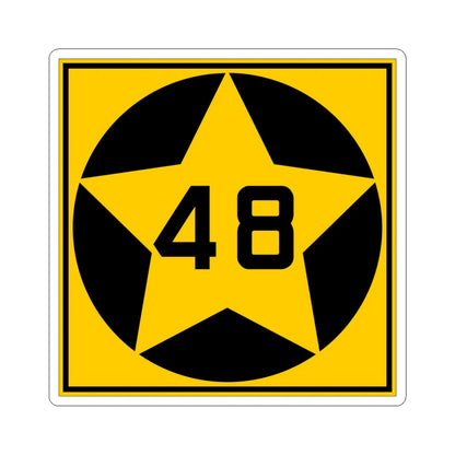 MN-48 1920 (Minnesota) (Road Sign) STICKER Vinyl Kiss-Cut Decal 6 Inch White - The Sticker Space