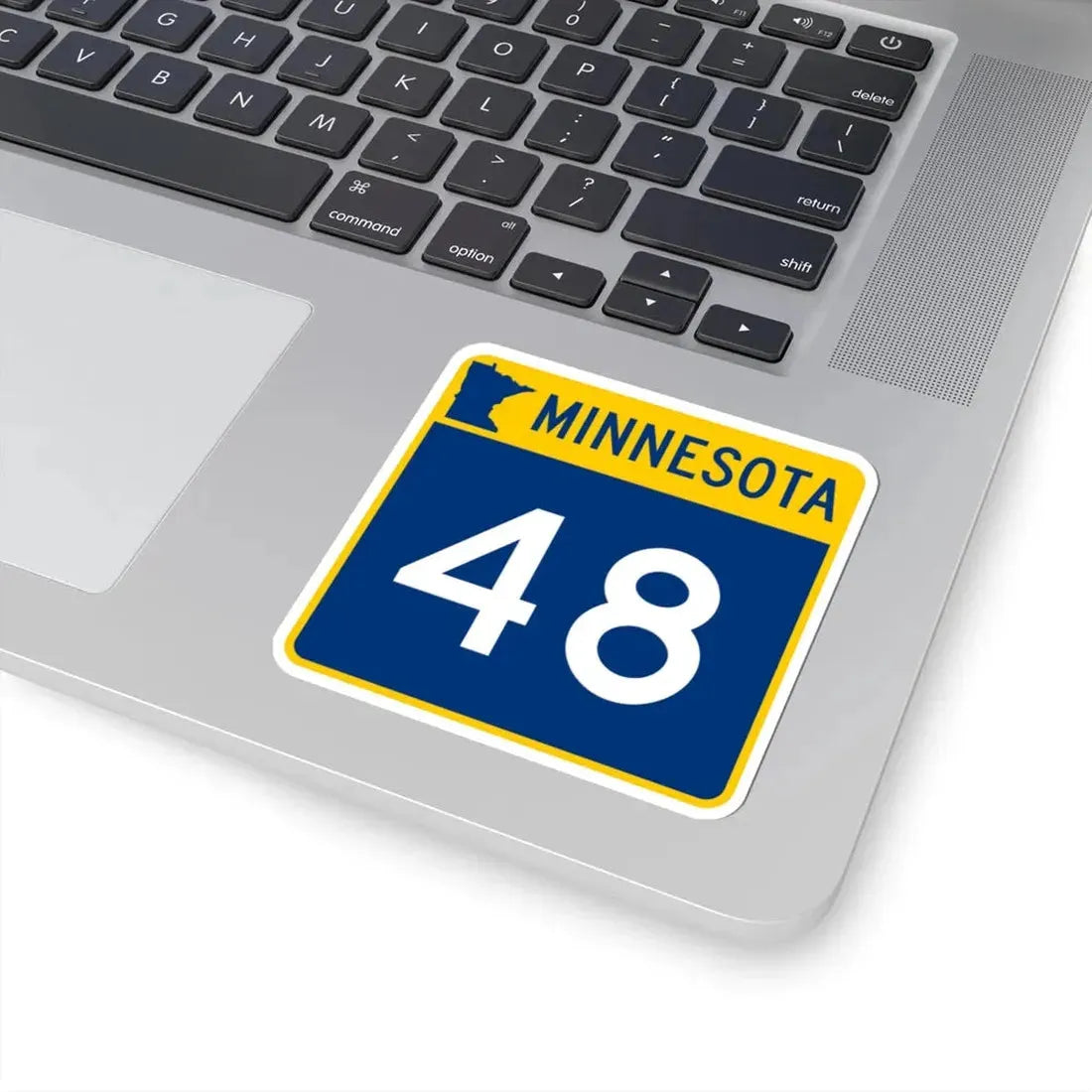 MN-48 (Minnesota) (Road Sign) STICKER Vinyl Kiss-Cut Decal - The Sticker Space