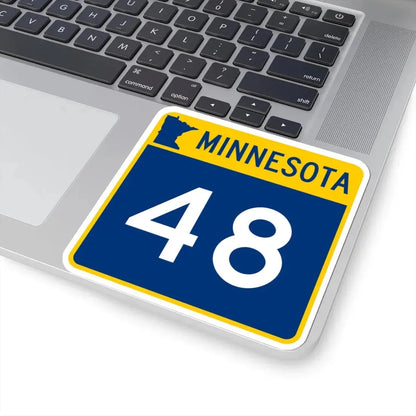 MN-48 (Minnesota) (Road Sign) STICKER Vinyl Kiss-Cut Decal - The Sticker Space