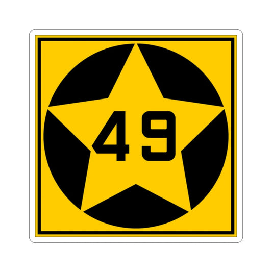 MN-49 1920 (Minnesota) (Road Sign) STICKER Vinyl Kiss-Cut Decal 2 Inch White - The Sticker Space