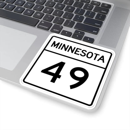 MN-49 1948 (Minnesota) (Road Sign) STICKER Vinyl Kiss-Cut Decal - The Sticker Space