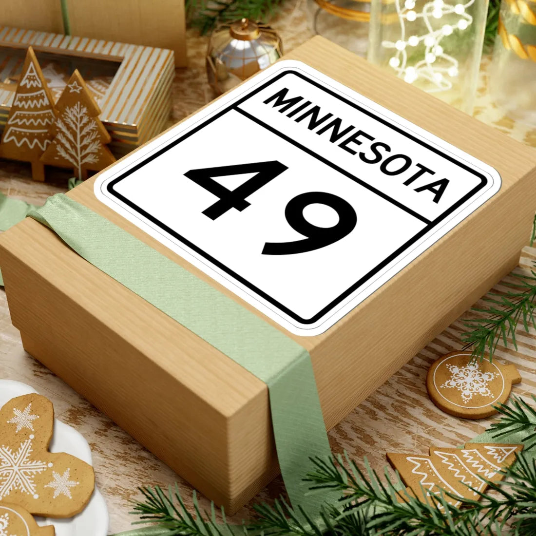 MN-49 1948 (Minnesota) (Road Sign) STICKER Vinyl Kiss-Cut Decal - The Sticker Space