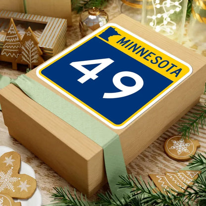 MN-49 (Minnesota) (Road Sign) STICKER Vinyl Kiss-Cut Decal - The Sticker Space