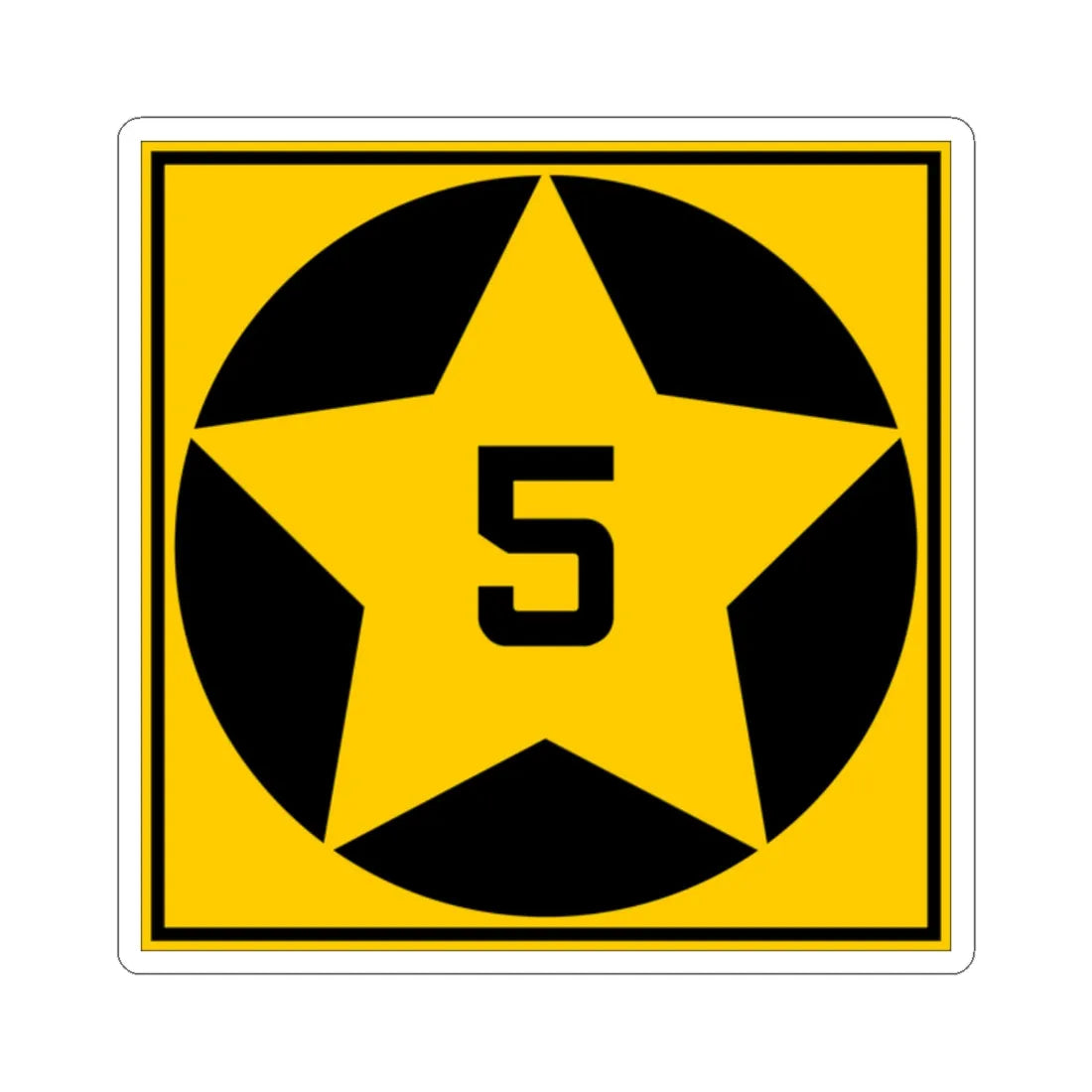 MN-5 1920 (Minnesota) (Road Sign) STICKER Vinyl Kiss-Cut Decal 2 Inch White - The Sticker Space