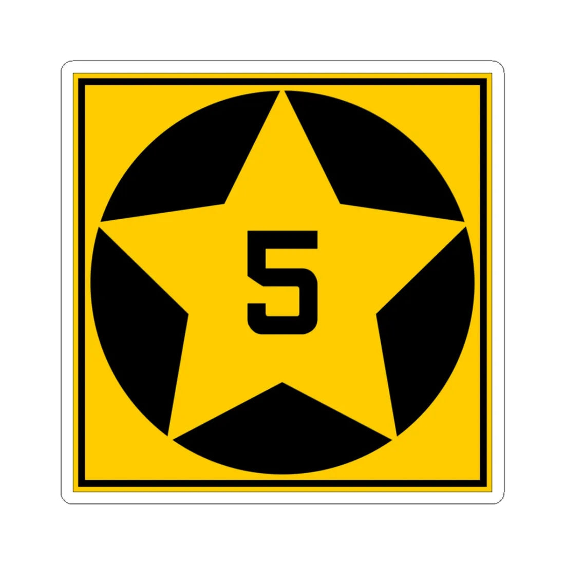 MN-5 1920 (Minnesota) (Road Sign) STICKER Vinyl Kiss-Cut Decal 3 Inch White - The Sticker Space