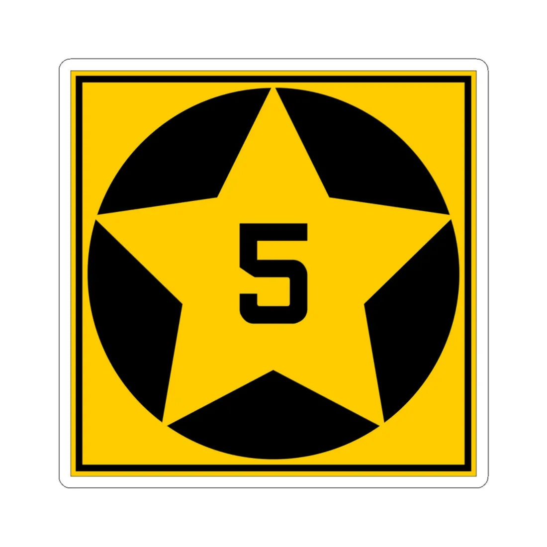 MN-5 1920 (Minnesota) (Road Sign) STICKER Vinyl Kiss-Cut Decal 4 Inch White - The Sticker Space