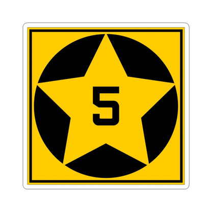 MN-5 1920 (Minnesota) (Road Sign) STICKER Vinyl Kiss-Cut Decal 6 Inch White - The Sticker Space
