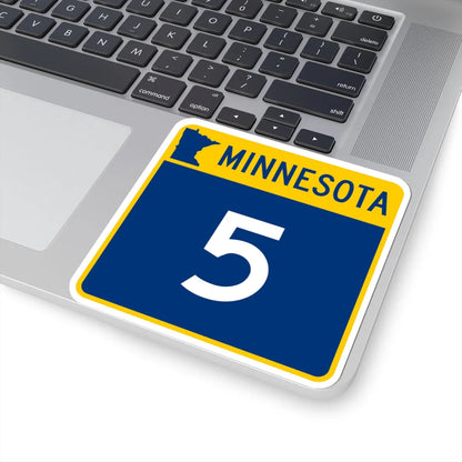 MN-5 (Minnesota) (Road Sign) STICKER Vinyl Kiss-Cut Decal - The Sticker Space