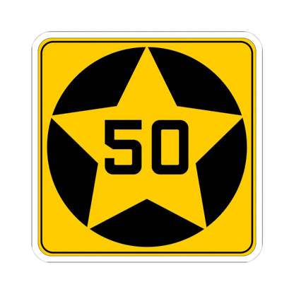 MN-50 1920 (Minnesota) (Road Sign) STICKER Vinyl Kiss-Cut Decal 4 Inch White - The Sticker Space