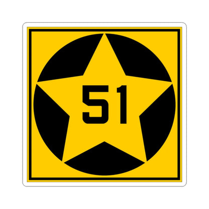 MN-51 1920 (Minnesota) (Road Sign) STICKER Vinyl Kiss-Cut Decal 2 Inch White - The Sticker Space