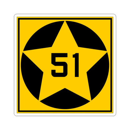 MN-51 1920 (Minnesota) (Road Sign) STICKER Vinyl Kiss-Cut Decal 3 Inch White - The Sticker Space