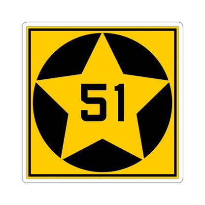 MN-51 1920 (Minnesota) (Road Sign) STICKER Vinyl Kiss-Cut Decal 4 Inch White - The Sticker Space