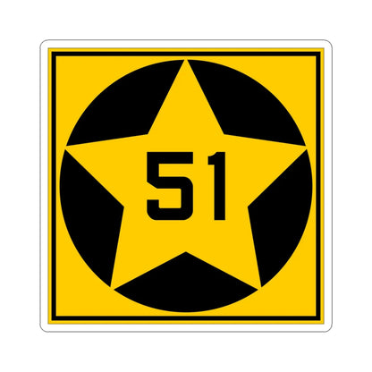 MN-51 1920 (Minnesota) (Road Sign) STICKER Vinyl Kiss-Cut Decal 6 Inch White - The Sticker Space