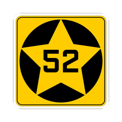 MN-52 1920 (Minnesota) (Road Sign) STICKER Vinyl Kiss-Cut Decal 2 Inch White - The Sticker Space