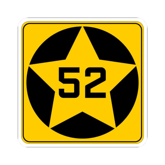 MN-52 1920 (Minnesota) (Road Sign) STICKER Vinyl Kiss-Cut Decal 2 Inch White - The Sticker Space