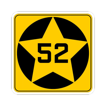 MN-52 1920 (Minnesota) (Road Sign) STICKER Vinyl Kiss-Cut Decal 3 Inch White - The Sticker Space