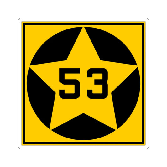 MN-53 1920 (Minnesota) (Road Sign) STICKER Vinyl Kiss-Cut Decal 2 Inch White - The Sticker Space