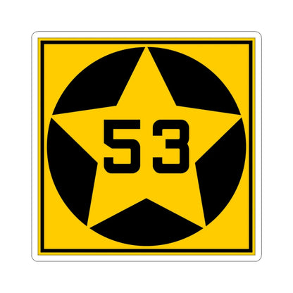 MN-53 1920 (Minnesota) (Road Sign) STICKER Vinyl Kiss-Cut Decal 3 Inch White - The Sticker Space