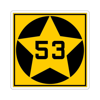 MN-53 1920 (Minnesota) (Road Sign) STICKER Vinyl Kiss-Cut Decal 4 Inch White - The Sticker Space