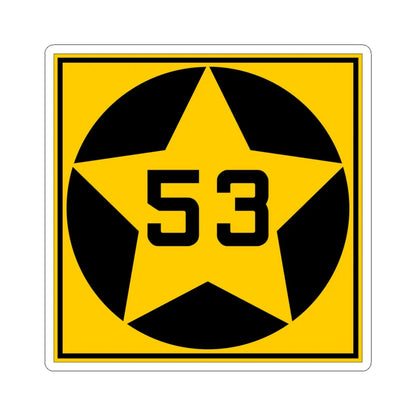 MN-53 1920 (Minnesota) (Road Sign) STICKER Vinyl Kiss-Cut Decal 6 Inch White - The Sticker Space