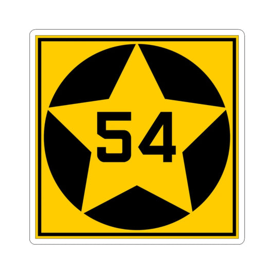 MN-54 1920 (Minnesota) (Road Sign) STICKER Vinyl Kiss-Cut Decal 2 Inch White - The Sticker Space