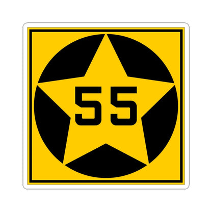 MN-55 1920 (Minnesota) (Road Sign) STICKER Vinyl Kiss-Cut Decal 4 Inch White - The Sticker Space