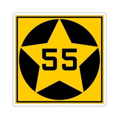 MN-55 1920 (Minnesota) (Road Sign) STICKER Vinyl Kiss-Cut Decal 6 Inch White - The Sticker Space