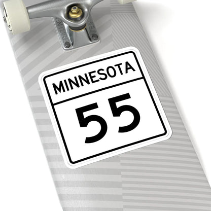 MN-55 1948 (Minnesota) (Road Sign) STICKER Vinyl Kiss-Cut Decal - The Sticker Space