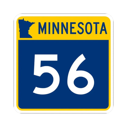 MN-56 (Minnesota) (Road Sign) STICKER Vinyl Kiss-Cut Decal 2 Inch White - The Sticker Space