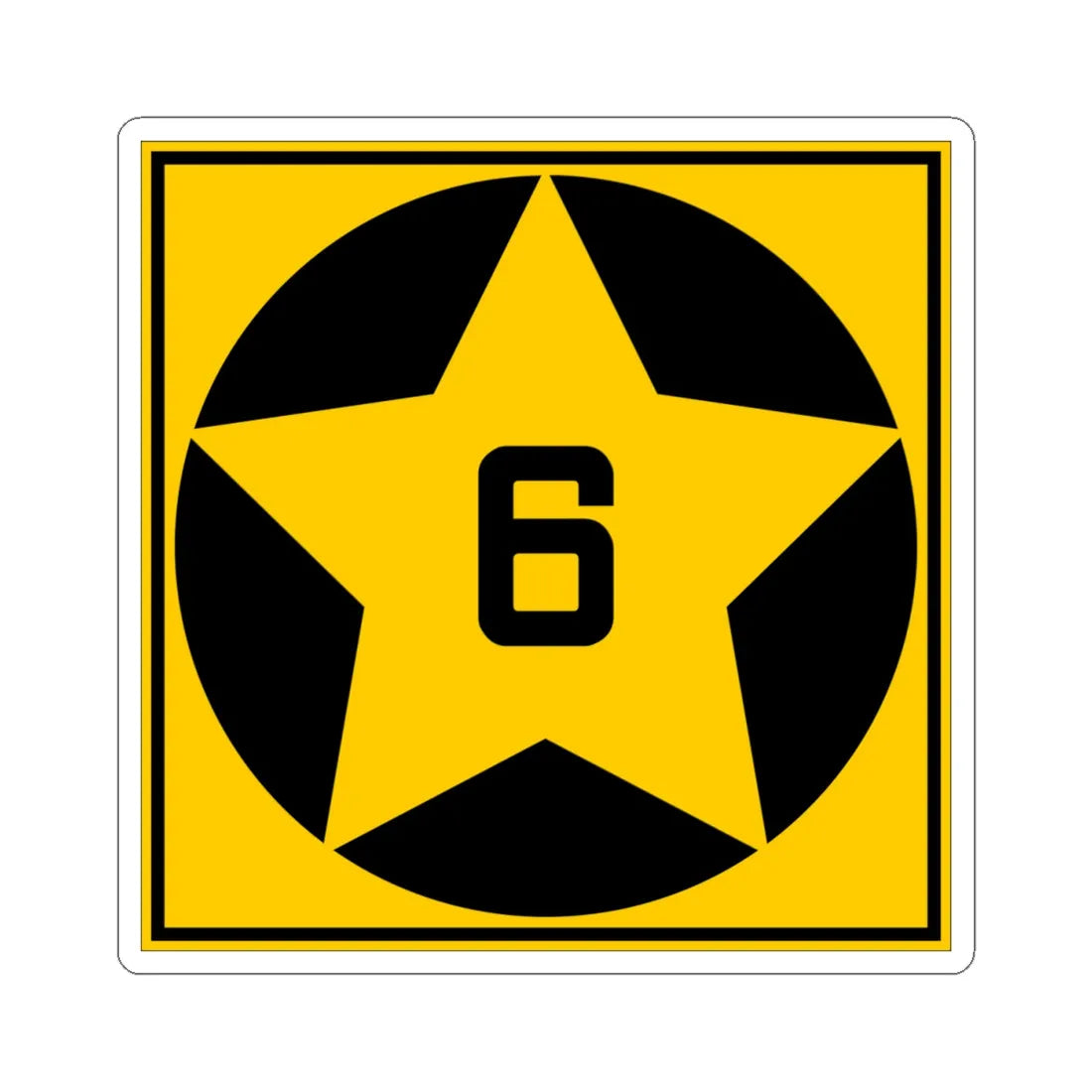 MN-6 1920 (Minnesota) (Road Sign) STICKER Vinyl Kiss-Cut Decal 4 Inch White - The Sticker Space