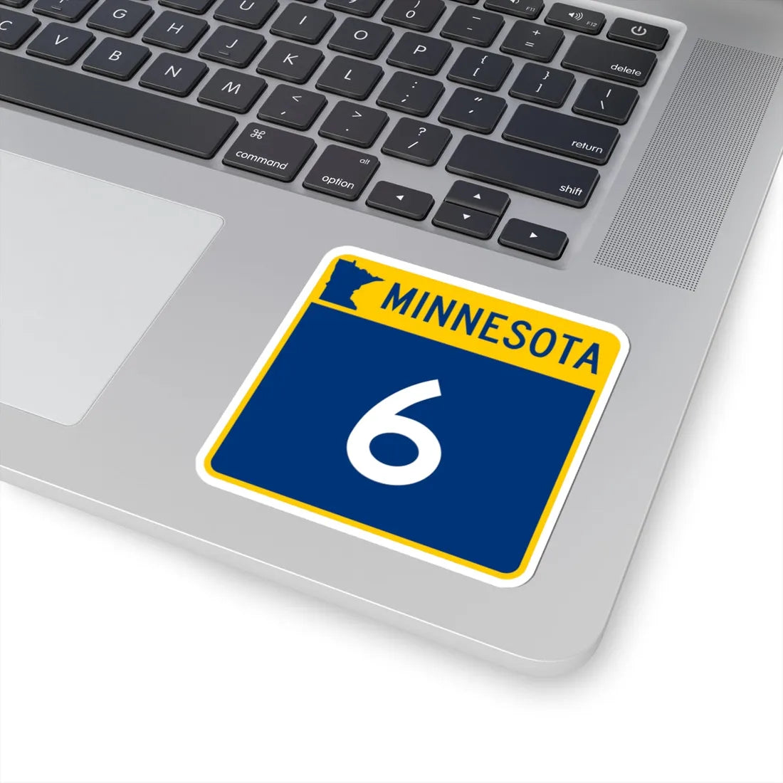 MN-6 (Minnesota) (Road Sign) STICKER Vinyl Kiss-Cut Decal - The Sticker Space