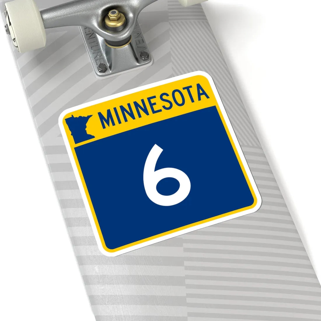 MN-6 (Minnesota) (Road Sign) STICKER Vinyl Kiss-Cut Decal - The Sticker Space