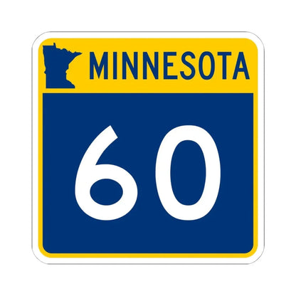 MN-60 (Minnesota) (Road Sign) STICKER Vinyl Kiss-Cut Decal - The Sticker Space