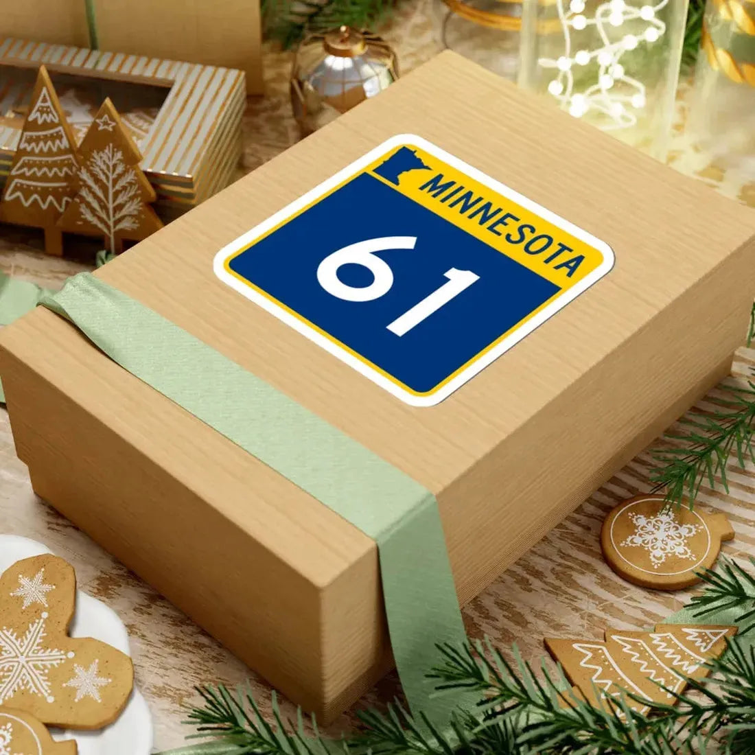 MN-61 (Minnesota) (Road Sign) STICKER Vinyl Kiss-Cut Decal - The Sticker Space