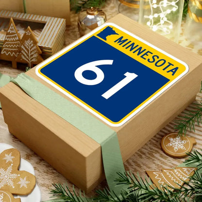 MN-61 (Minnesota) (Road Sign) STICKER Vinyl Kiss-Cut Decal - The Sticker Space