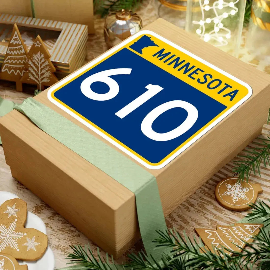 MN-610 (Minnesota) (Road Sign) STICKER Vinyl Kiss-Cut Decal - The Sticker Space