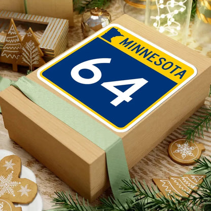 MN-64 (Minnesota) (Road Sign) STICKER Vinyl Kiss-Cut Decal - The Sticker Space