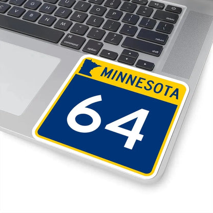 MN-64 (Minnesota) (Road Sign) STICKER Vinyl Kiss-Cut Decal - The Sticker Space