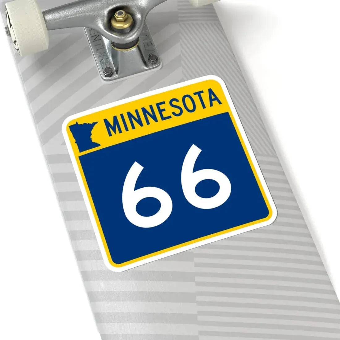 MN-66 (Minnesota) (Road Sign) STICKER Vinyl Kiss-Cut Decal - The Sticker Space