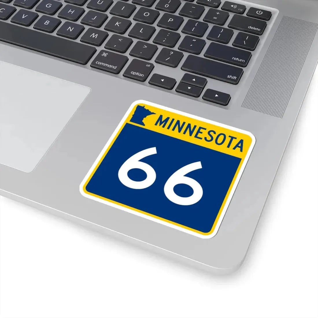 MN-66 (Minnesota) (Road Sign) STICKER Vinyl Kiss-Cut Decal - The Sticker Space