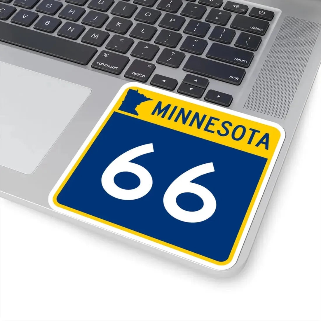 MN-66 (Minnesota) (Road Sign) STICKER Vinyl Kiss-Cut Decal - The Sticker Space