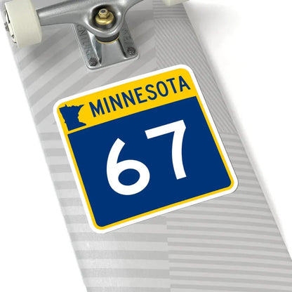 MN-67 (Minnesota) (Road Sign) STICKER Vinyl Kiss-Cut Decal - The Sticker Space