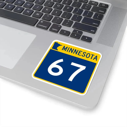 MN-67 (Minnesota) (Road Sign) STICKER Vinyl Kiss-Cut Decal - The Sticker Space
