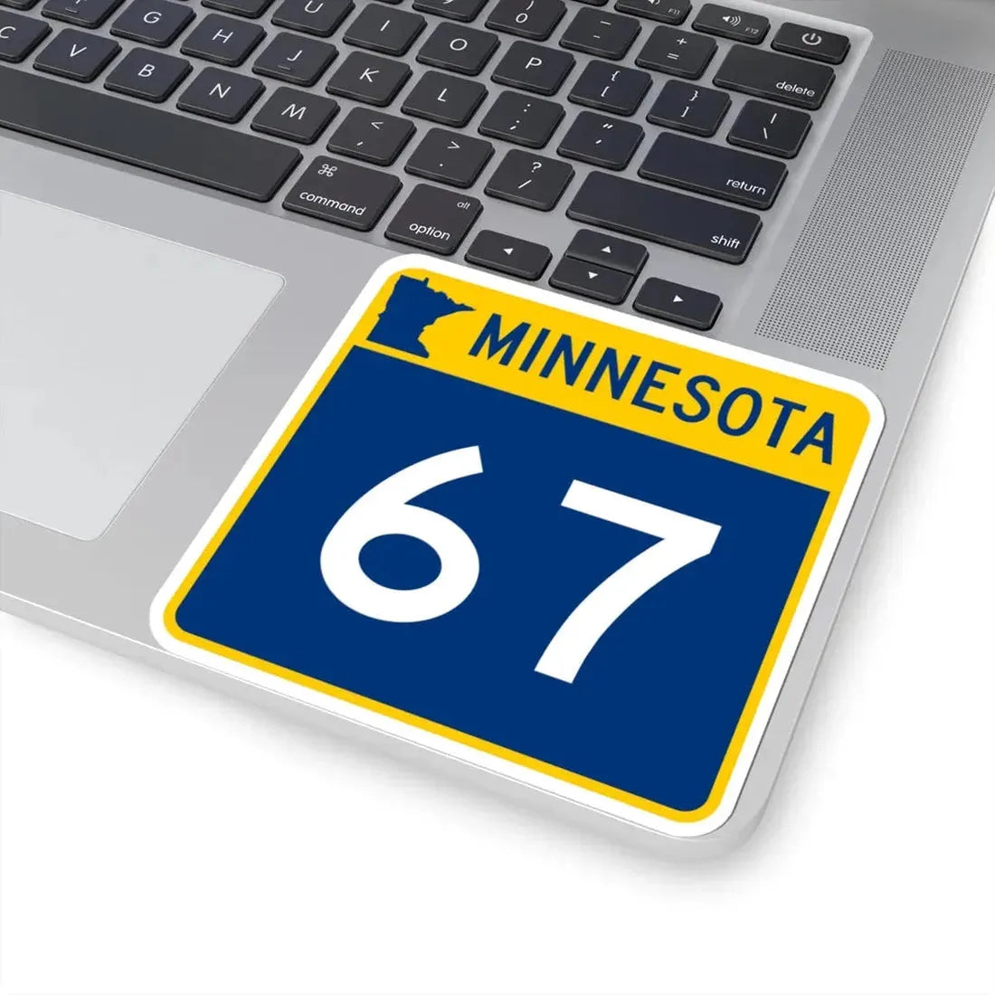 MN-67 (Minnesota) (Road Sign) STICKER Vinyl Kiss-Cut Decal - The Sticker Space