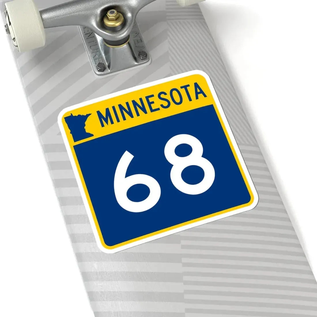 MN-68 (Minnesota) (Road Sign) STICKER Vinyl Kiss-Cut Decal - The Sticker Space
