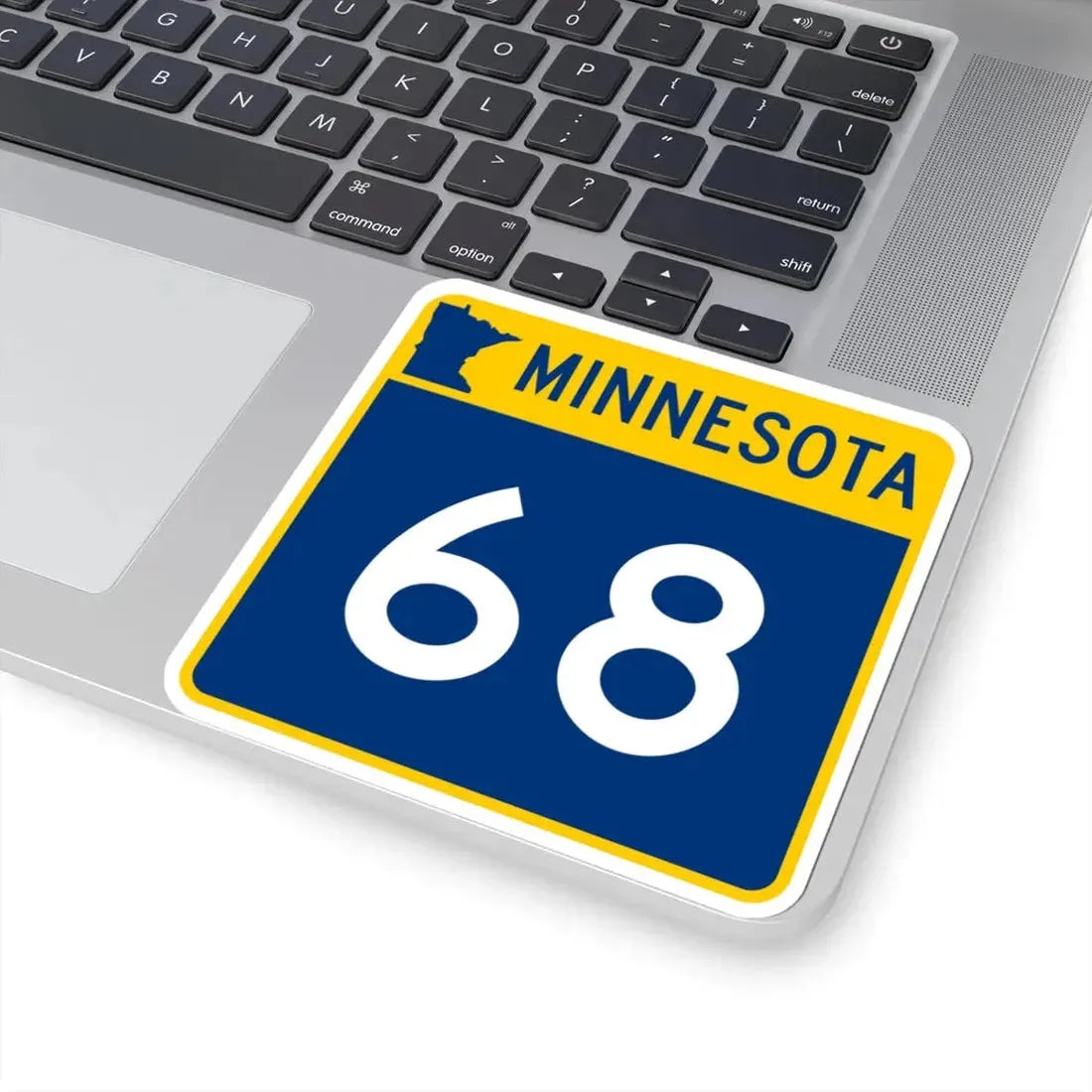 MN-68 (Minnesota) (Road Sign) STICKER Vinyl Kiss-Cut Decal - The Sticker Space