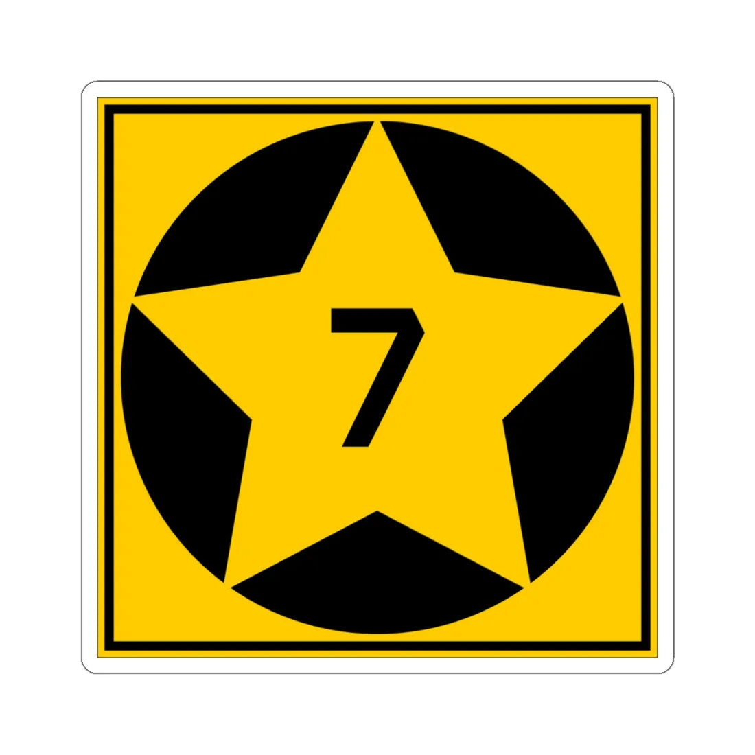 MN-7 1920 (Minnesota) (Road Sign) STICKER Vinyl Kiss-Cut Decal 4 Inch White - The Sticker Space