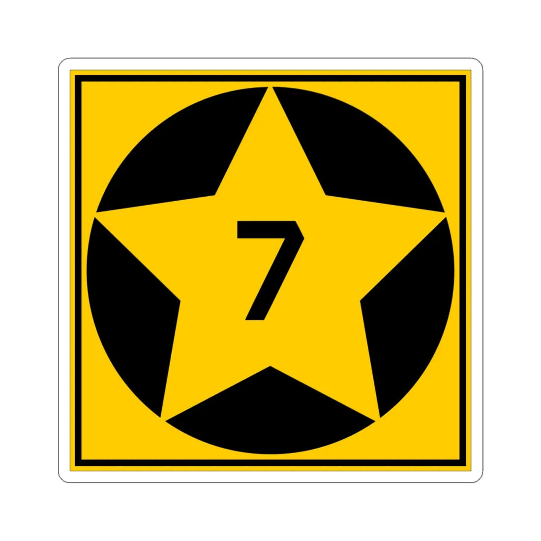 MN-7 1920 (Minnesota) (Road Sign) STICKER Vinyl Kiss-Cut Decal 6 Inch White - The Sticker Space