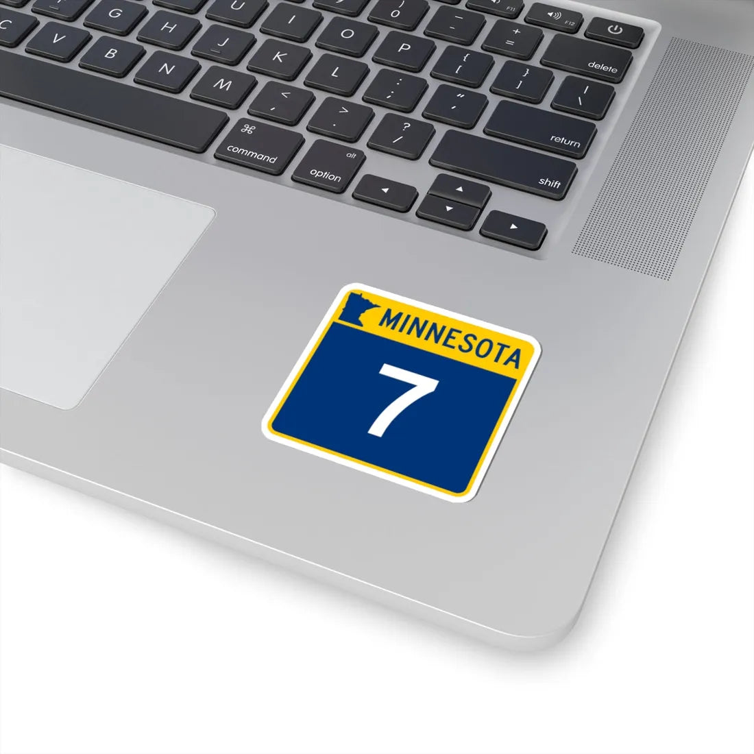 MN-7 (Minnesota) (Road Sign) STICKER Vinyl Kiss-Cut Decal - The Sticker Space